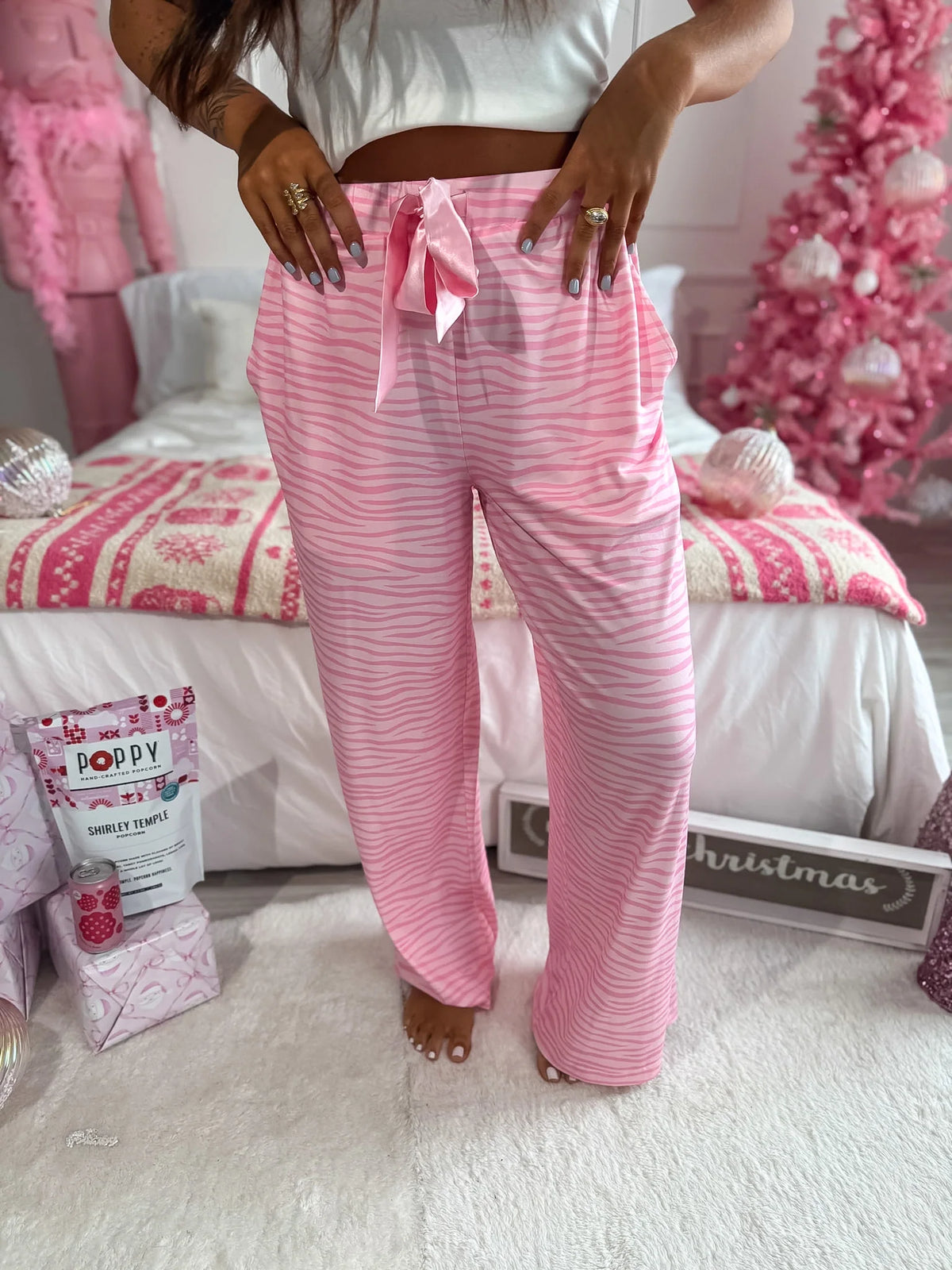 BIRDIE PREORDER Stretchy Lounge Pants 2.0 in Purrfectly Pink