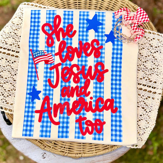 She Loves Jesus and America Too
