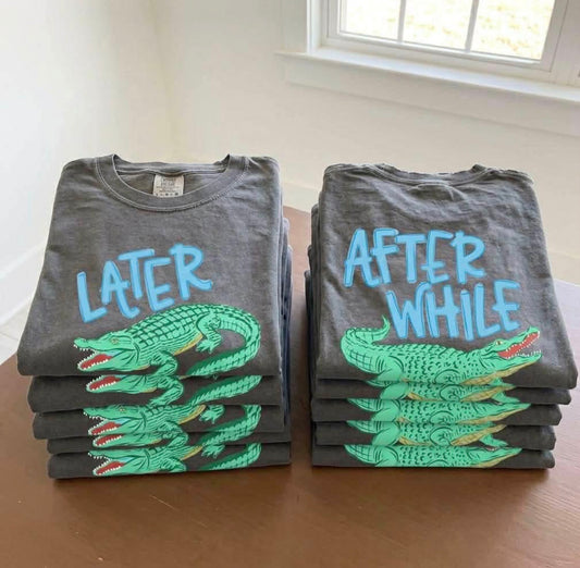 AFTER A WHILE CROCODILE BLUE FRONT ONLY