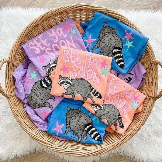 See you soon raccoon front & back