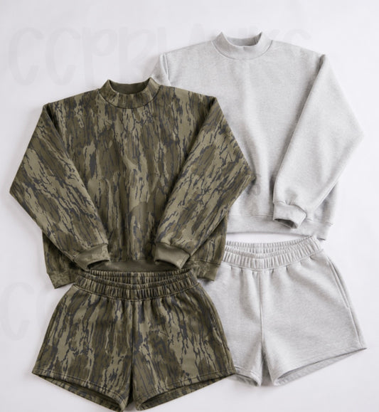 PREORDER Bottomland Mockneck & Shorts SET