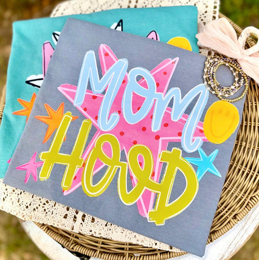 Mom Hood Pink Polka