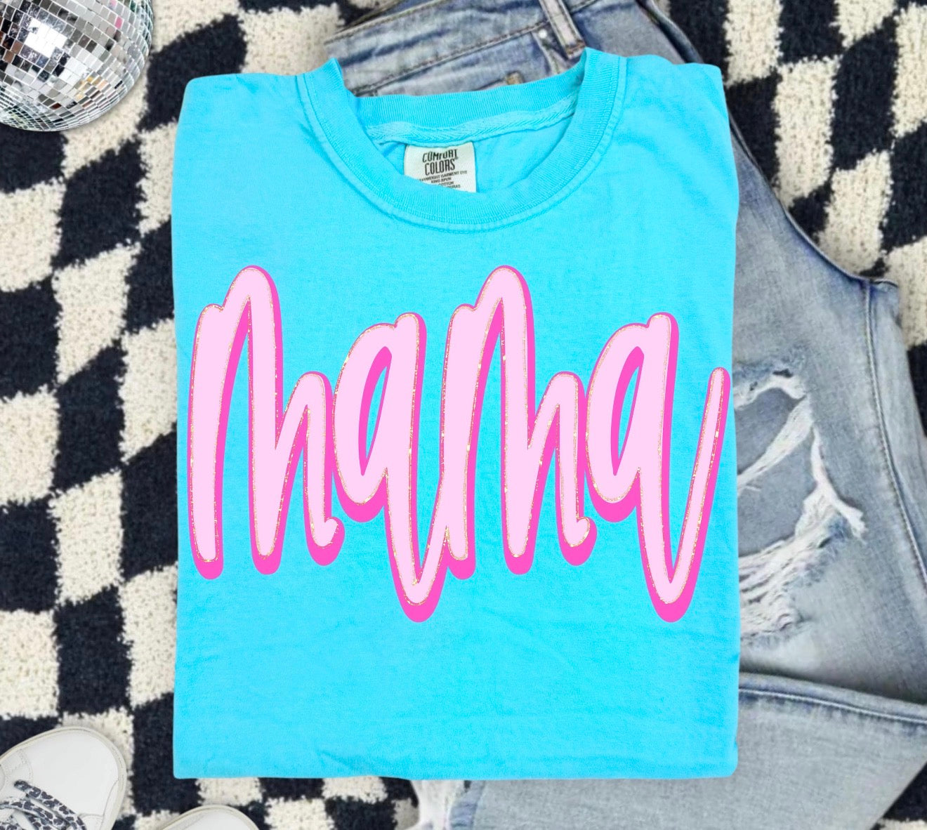 Mama in Barbie font