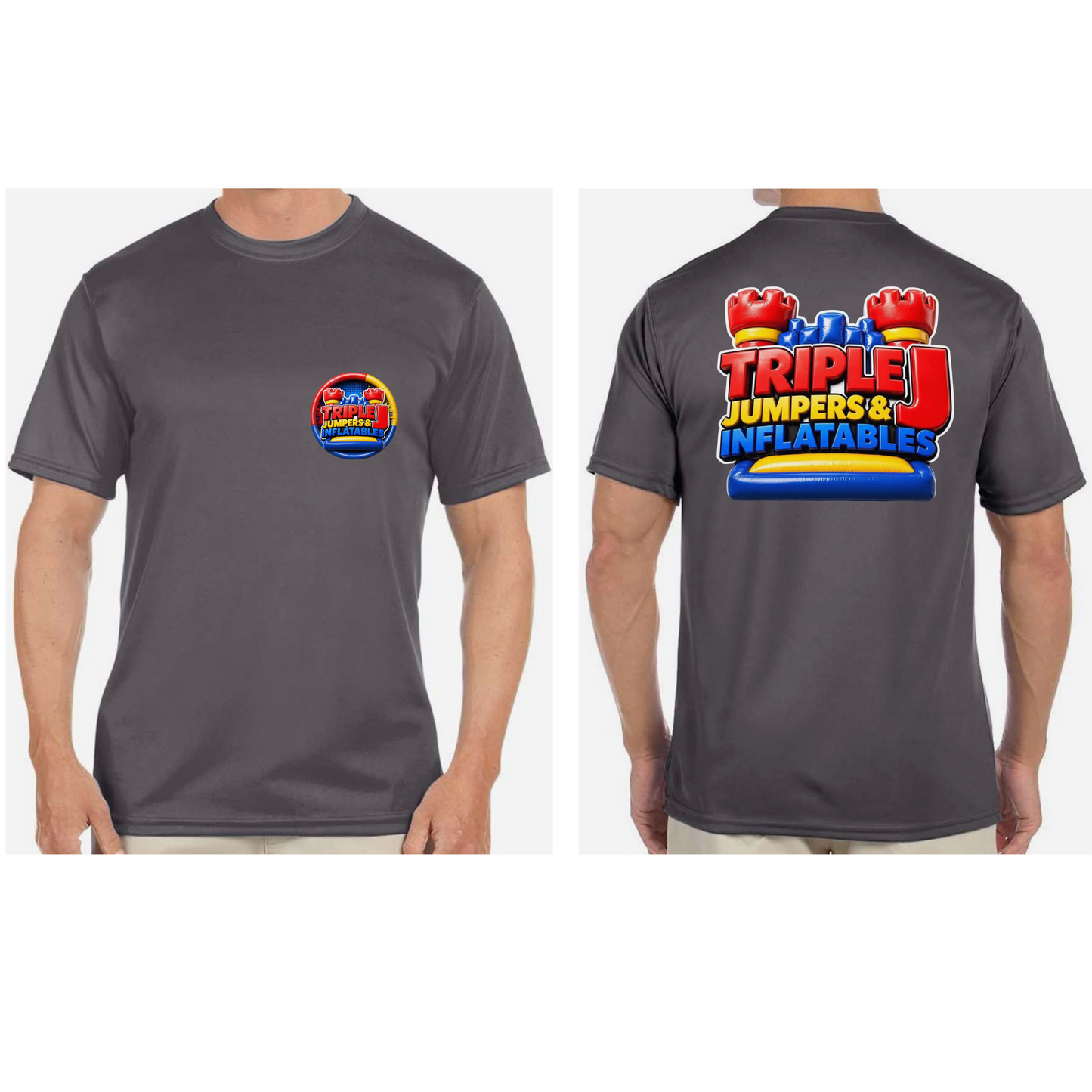 Triple J Jumpers And Inflatables - Dark Grey Drifit